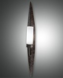 Fabas Luce Wandleuchte Vanity E14 700x95mm rostfarbig