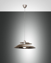 Fabas Luce Pendelleuchte Aragon E27 Ø530mm Bronze, made in Italy