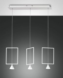 Fabas Luce LED Pendelleuchte Sirio 2000x730mm 24W Warmweiß Weiß dimmbar