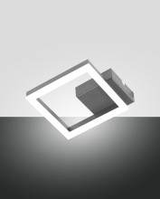 Fabas Luce Bard LED Wandleuchte 11W dimmbar warmweiß Anthrazitgrau 3394-24-282