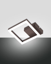 Fabas Luce Bard LED Wandleuchte 11W dimmbar warmweiß Rostbraun 3394-24-361