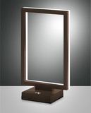 Fabas Luce Bard LED Tischleuchte 15W dimmbar warmweiß Rostbraun 3394-30-361