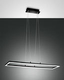 Fabas Luce Bard LED Pendelleuchte 52W dimmbar warmweiß Schwarz 3394-45-101