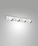 Fabas Luce Deckenstrahler Modo GU10 4-flammig Weiß Alu-Druckguss 65x9cm