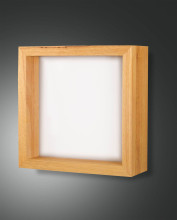 Fabas Luce LED Wandleuchte Window 375x130mm 29W Warmweiß Eichenholz