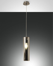 Fabas Luce Pendelleuchte Sintesi E27 Ø100mm Grau
