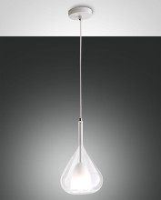 Fabas Luce Pendelleuchte Lila E27 Ø200mm Transparent