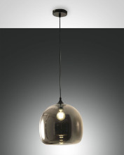 Fabas Luce Pendelleuchte Maia E27 Ø310mm Grau
