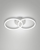 Fabas Luce LED Wandleuchte Giotto 36W dimmbar Smartluce 3000K warmweiss Weiß Metall 11cm