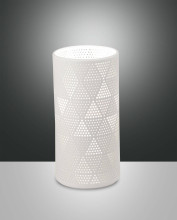 Fabas Luce Tischleuchte Micol E27 Ø100mm Weiß