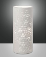 Fabas Luce Tischleuchte Micol E27 Ø120mm Weiß