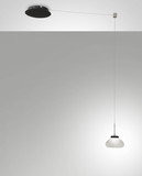 Fabas Luce LED Pendelleuchte Arabella 8W dimmbar Smartluce 3000K warmweiss Weiß Metall Glas Ø20cm