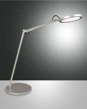 Fabas Luce LED Tischleuchte Regina 800x400mm 9W steuerbare Lichtfarbe Aluminium dimmbar