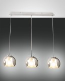 Fabas Luce Pendelleuchte Bretagna E27 2000x830mm Weiß Fumé