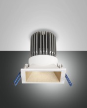 Fabas Luce LED Spot Crio square 100x82mm 11W Warmweiß Gold dimmbar