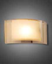 Fabas Luce Wandleuchte Alide E27 180x100mm Bernstein