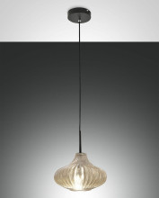 Fabas Luce Pendelleuchte Budelli E27 Ø260mm Champagner