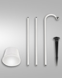 Fabas Luce Armanda LED Spot - Set inkl. Erdspieß / Akku 3W  dimmbar warmweiß Weiss 3742-72-102