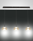 Fabas Luce Brena LED Pendelleuchte 30W dimmbar steuerbare Lichtfarbe Cognac 3755-48-365