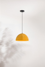 Fabas Luce Carola E27 Pendelleuchte Senffarbe 3757-40-367