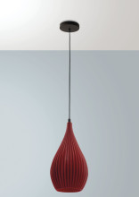 Fabas Luce Lisa E27 Pendelleuchte Bordeaux 3759-40-133
