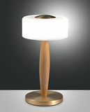 Fabas Luce Elea LED Tischleuchte 8W dimmbar warmweiß Messing satiniert 3761-30-119