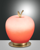 Fabas Luce Wendy LED Tischleuchte 8W dimmbar warmweiß Rot / Messing satiniert 3762-30-104