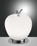 Fabas Luce Wendy LED Tischleuchte 8W dimmbar warmweiß Weiss / Verchromt 3762-30-138