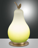 Fabas Luce Wilma LED Tischleuchte 8W dimmbar warmweiß Grün / Messing satiniert 3763-30-155