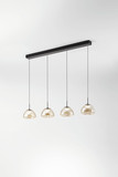 Fabas Luce Lucille LED Pendelleuchte 28W dimmbar steuerbare Lichtfarbe Cognac 3764-48-365