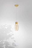 Fabas Luce Lapo LED Pendelleuchte 12W dimmbar warmweiß Cognac 3768-40-365