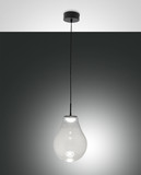 Fabas Luce Noa LED Pendelleuchte 14W dimmbar steuerbare Lichtfarbe Transparent 3772-40-241
