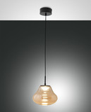 Fabas Luce Deva LED Pendelleuchte 14W dimmbar steuerbare Lichtfarbe Amber 3774-40-125