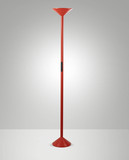 Fabas Luce LED Stehleuchte Tratto 50W dimmbar 2700/3200/4000K CCT warm-/neutralweiss Rot Metall 176cm