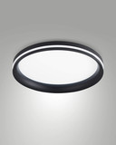 Fabas Luce LED Deckenleuchte Isy 42W dimmbar 2700/3200/4000K CCT warm-/neutralweiss Schwarz Metall Ø35cm