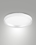 Fabas Luce LED Deckenleuchte Isy 42W dimmbar 2700/3200/4000K CCT warm-/neutralweiss Weiß Metall Ø35cm