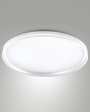 Fabas Luce LED Deckenleuchte Isy 64W dimmbar 2700/3200/4000K CCT warm-/neutralweiss Weiß Metall Ø55cm