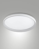 Fabas Luce LED Deckenleuchte Isy 52W dimmbar 2700/3200/4000K CCT warm-/neutralweiss Weiß Metall Ø45cm