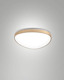 Fabas Luce LED Deckenleuchte Quirk 38W dimmbar 2700/3200/4000K CCT warm-/neutralweiss Messing satiniert Metall Ø42cm