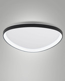 Fabas Luce LED Deckenleuchte Quirk 75W dimmbar 2700/3200/4000K CCT warm-/neutralweiss Schwarz Metall Ø80cm