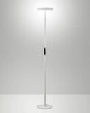 Fabas Luce LED Stehleuchte Fizz 60W dimmbar 2700/3200/4000K CCT warm-/neutralweiss Weiß Metall 179cm