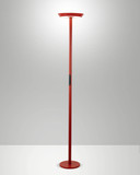 Fabas Luce LED Stehleuchte Fizz 60W dimmbar 2700/3200/4000K CCT warm-/neutralweiss Rot Metall 179cm