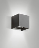 Fabas Luce CUBA DARK GREY LED Wandleuchte 12W warmweiß Dunkel Grau 6541-21-294