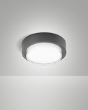 Fabas Luce OWEN DARK GREY LED Deckenleuchte 12W warmweiß Dunkel Grau 6547-61-294