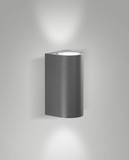 Fabas Luce HELI DARK GREY LED Wandleuchte 12W warmweiß Dunkel Grau 6559-26-294