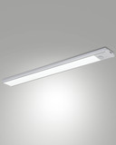 Fabas Luce LED Unterbauleuchte Riva 3W dimmbar 3000/4000/5700K CCT warm-/neutral-/tageslichtweiss Weiß Metall 60x4cm