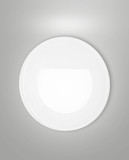 Fabas Luce LED Stufenleuchte Glint 2,2W IP65 3000K warmweiss 90Ra Weiß Metall Glas Ø8cm