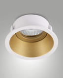 Fabas Luce Einbauleuchte Toodle rund GU10 Gold Metall Ø9cm