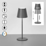 FHL Basena LED Tischleuchte 1,5W dimmbar Akku CCT einstellbare Lichtfarbe sandgrau 850803
