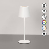 FHL Bisco LED Tischleuchte 2W dimmbar Akku CCT einstellbare Lichtfarbe sandweiß 850810